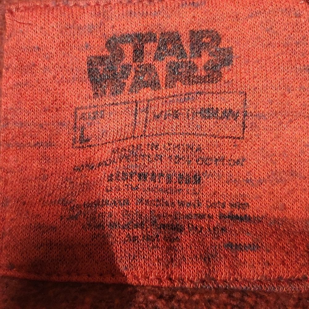 STAR WARS MENS POLY COTTON LIGHT HOODIE SIZE LARGE - Picture 4 of 5